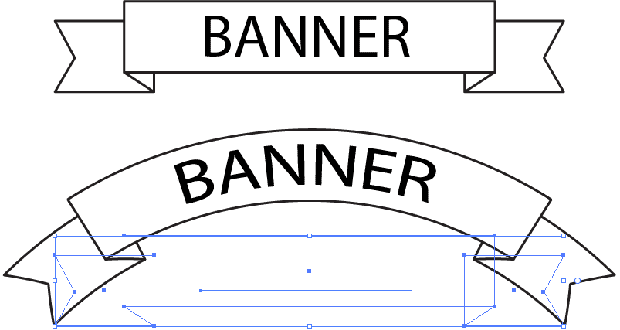 banner effect illustrator
